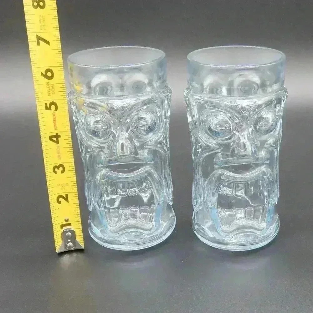 Anchor Hocking Glass Screaming Tiki Glass Drinking Glass Highball Vintage